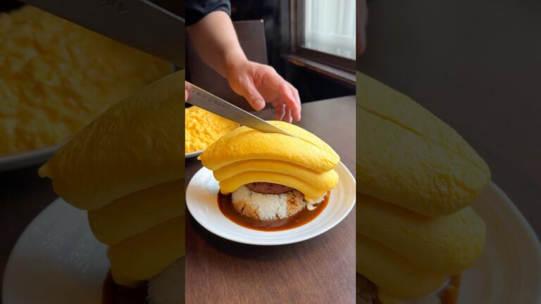 ふわふわの3段オムライス🍳#ないちゃんグルメ#japanesefood