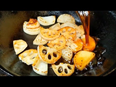 長芋とレンコンのピリ辛焼きレシピ！食感が癖になる！