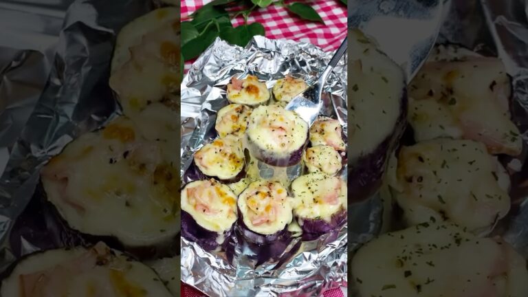 フライパン要らず！簡単ナスのベーコンチーズマヨ焼き🍆 #簡単レシピ #まいにちごはん #料理 #whatieatinaday #おつまみ