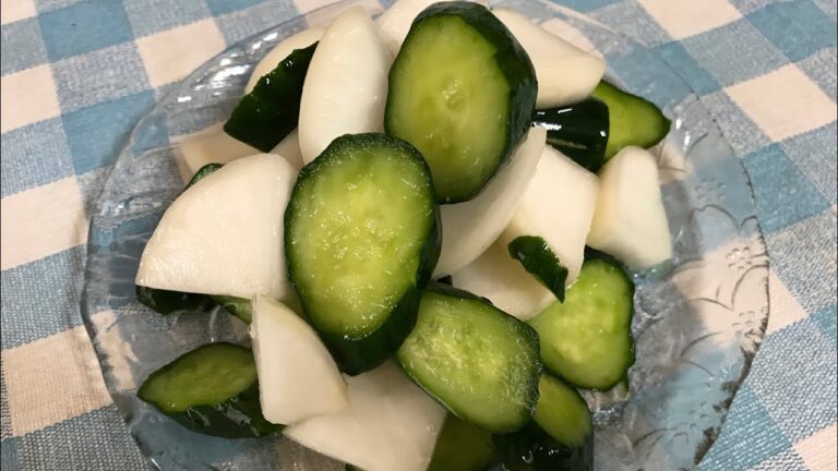 カブとキュウリの浅漬け シンプルすぎる 箸休めに