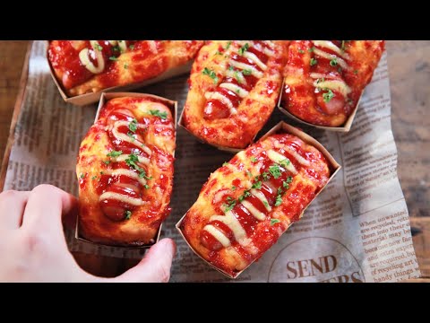 【世界一簡単なお惣菜パン】 ホットケーキミックスで作るおやつパン 【簡単レシピ 朝食 時短 節約 料理 】Mizuki