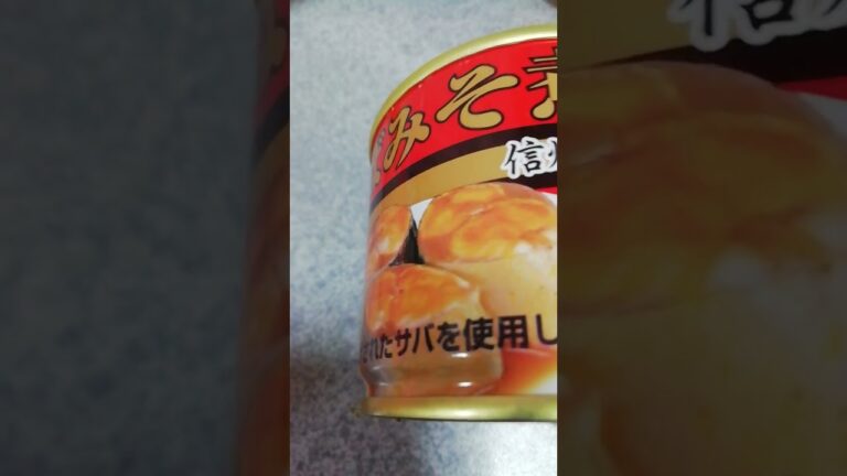 この頃食べてる　さばみそ缶詰　美味しい