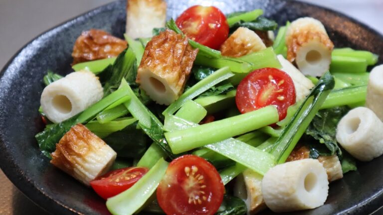 【調味料２つだけ】クセになる小松菜サラダ