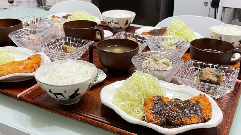 9月19日✰晩ごはん作り！！！なんとな〜く和食🥢味噌カツとか♩♩♩材料・分量は概要欄に書いてます📝