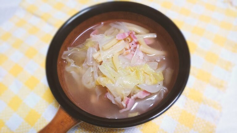 キャベツのマカロニスープ【料理】