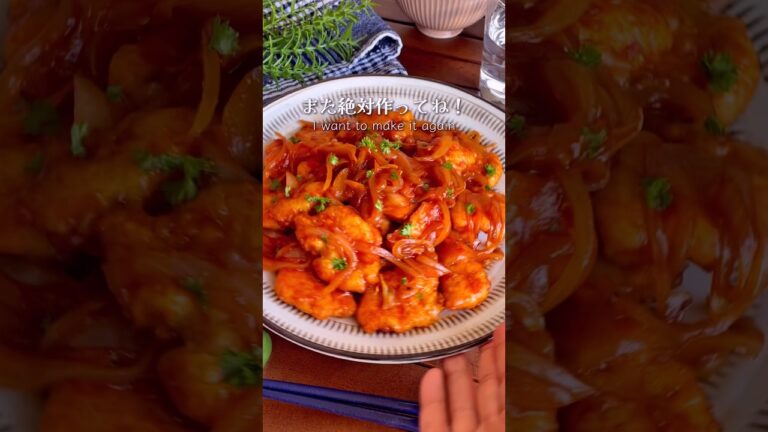 また作って！家族が喜ぶ「鶏むね肉のチキンチャップ」#shorts #food #recipe #簡単料理 #簡単レシピ #料理 #レシピ