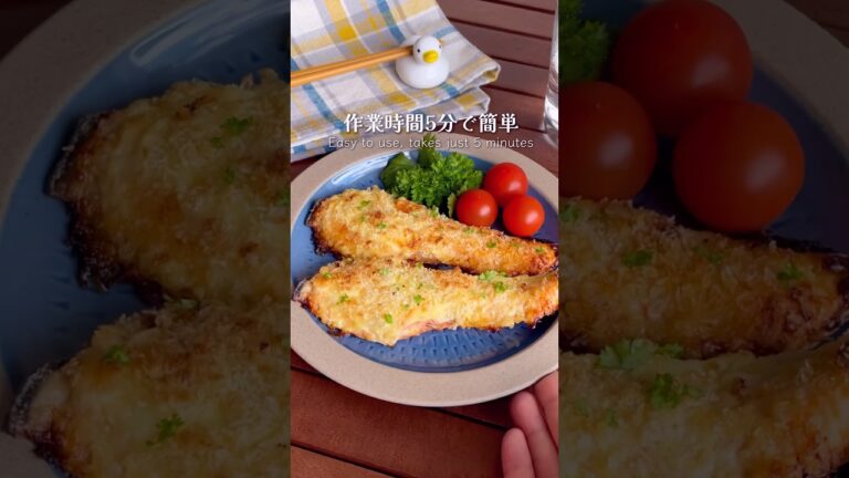 揚げずにサクサク♪トースターで簡単「鮭のパン粉焼き」#shorts #food #recipe #簡単料理 #簡単レシピ #料理 #レシピ