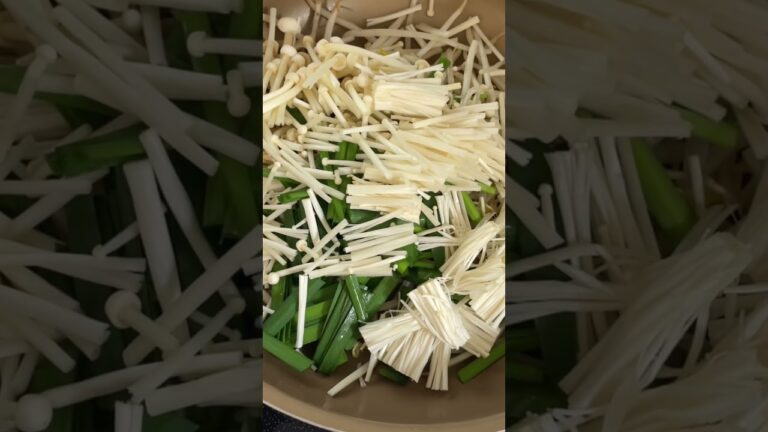 【簡単おかず】お弁当にも！#野菜炒め#ニラ#もやし#料理 #cooking #レシピ#おかず#簡単レシピ #簡単料理 #shorts #えのき#弁当#お弁当作り#ウェイパー