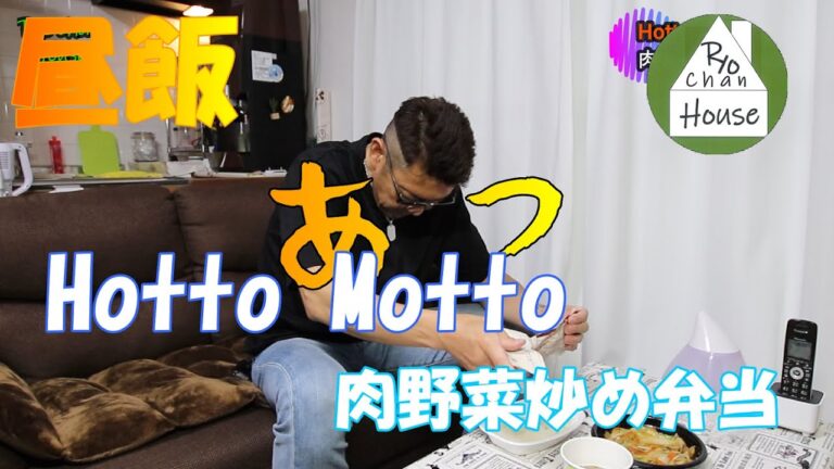 【昼飯】Hotto Motto【肉野菜炒め弁当】まったり食う……………超二日酔い