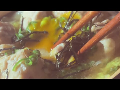 玉ねぎと海苔のトリタマ鍋
