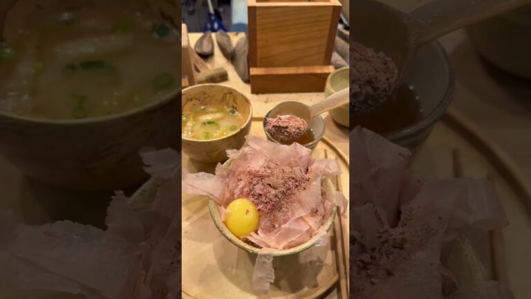 ミシュランビブグルマン獲得！かつお節が凄まじい店主が削る絶品かつお節朝食！【渋谷グルメ かつお食堂】