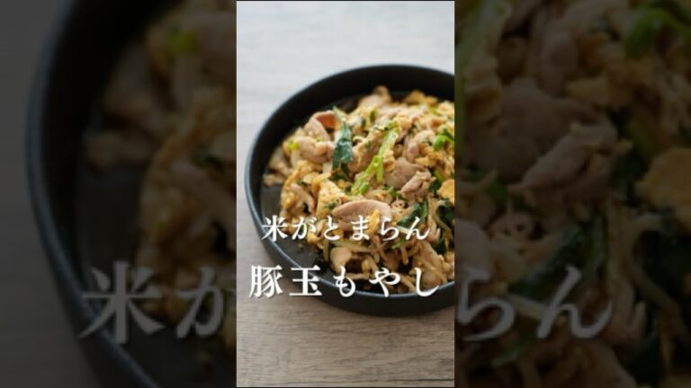 10分で作れる！米がとまらん豚もやし🍳