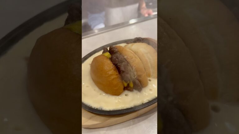 大迫力のリアルチーズインハンバーグ #japanesefood