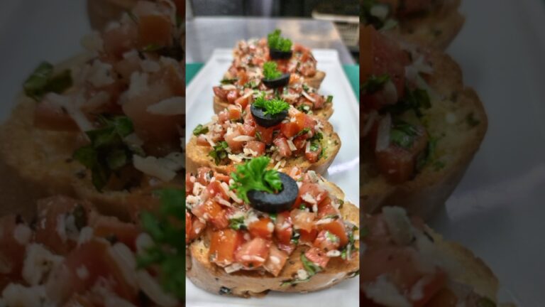 fresh tomato basil bruschetta