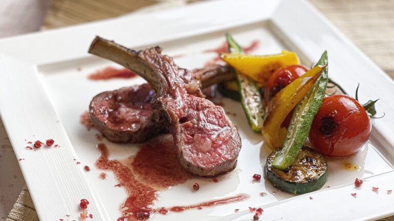 仔羊ロースと夏野菜のソテー【agneau】