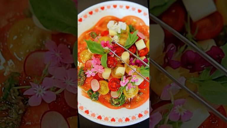 【トマト×トマト×トマト】トマトを1個丸ごとカルパッチョにしてみた。