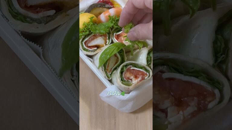 【お弁当】朝4時起きルーティン！タンドリーチキンのラップサンド弁当🌯彩りJK娘弁当＆ママのコーヒー☕