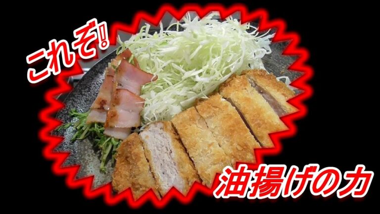 (61)油揚げで高級トンカツ定食❕！その位だまされる　柔らかくボリュウーム有るトンカツ定食なりました(^_^)