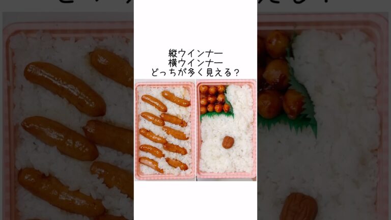 不器用さんでも作れる　切り方で得した気分になれるウインナー弁当#shorts