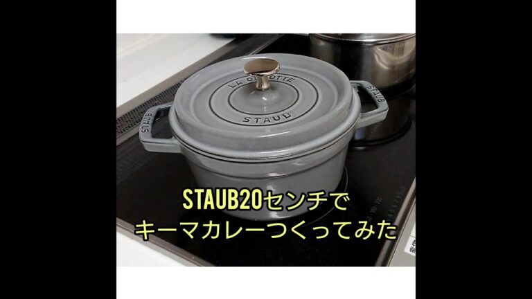 staub20センチでキーマカレーつくってみた