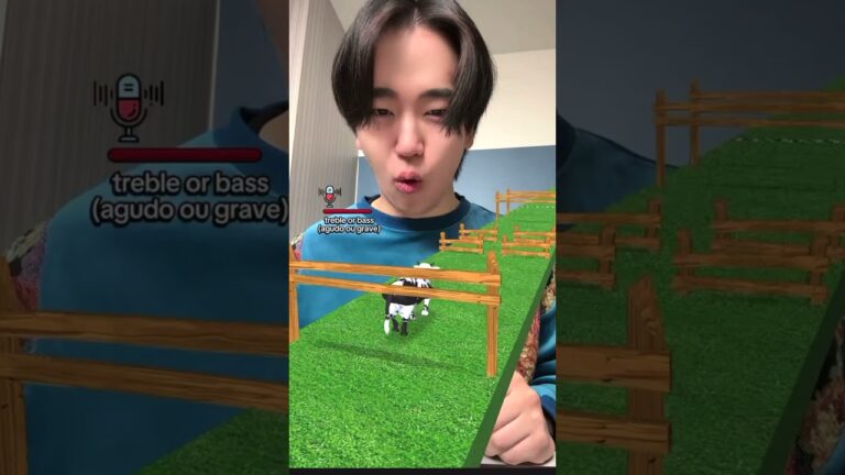 声を使って牛の大きさを変えてゴールしろ！