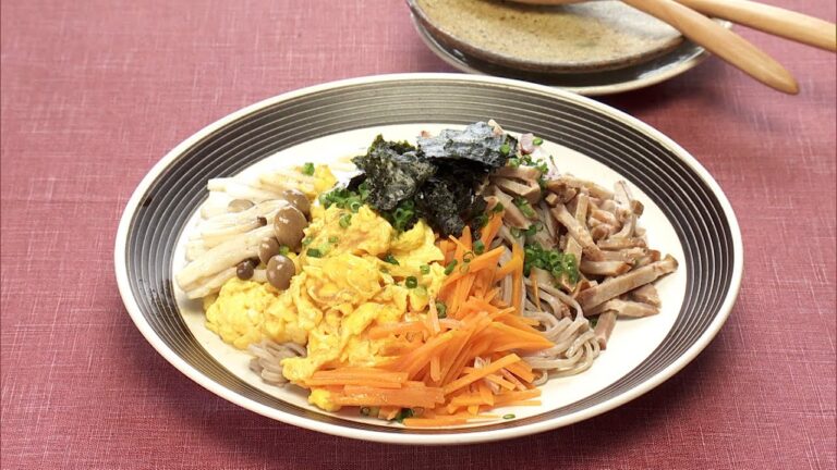 【3分クッキング公式】具だくさんそばサラダ