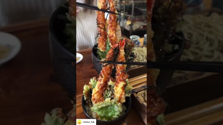 ボリューム満点の天丼とざる蕎麦🍤 ✨️ #福岡カフェ #fukuoka #japan #japanesefood #福岡 #fukuokafood #福岡グルメ#不老庵#蕎麦#そば#天ざるそば