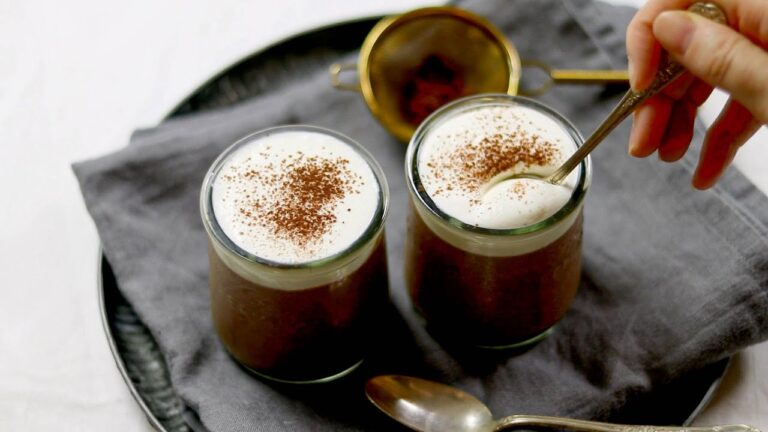 【生クリーム・卵なし】簡単チョコレートプリンの作り方