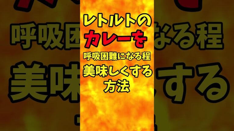 レトルトカレーを呼吸困難になる程！美味しくする方法【バトルキッチン.204（2023.6.24)】