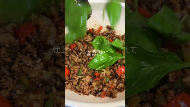 KALDI のキットで作る本場の味ガパオライス #エスニック料理 #簡単レシピ #エスニックレシピ #ガパオライス