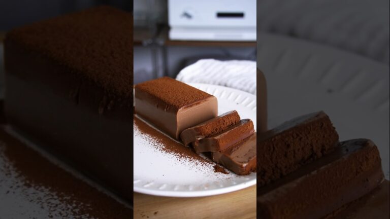 材料3つ！パックそのままチョコプリン作り方！#food