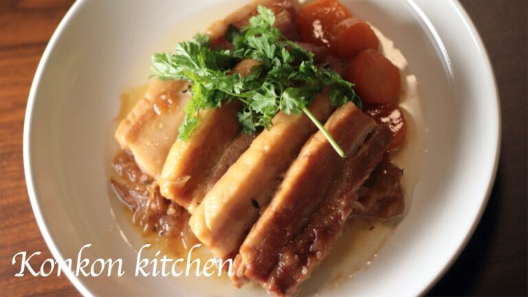 【豚バラ肉のブレゼ】豚肉の旨味を丸ごと味わうトロトロな豚バラ肉のブレゼの作り方 | How to make a tender pork belly bresaise
