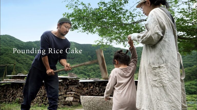 移住暮らしのとある1日-お餅つきと田舎の日常