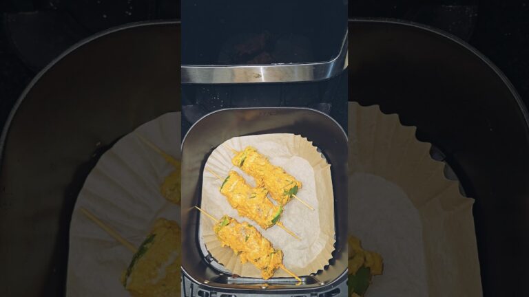 Zero Oil Mushroom Duplex Tikka In Airfryer #mushroomtikka #mushroom #recipe #shorts #reels #cooking