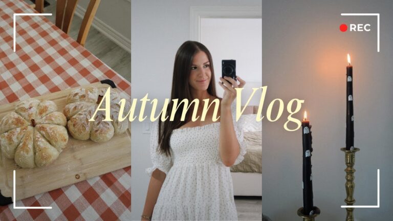 COZY AUTUMN VLOG | pumpkin sourdough, autumn equinox party & vintage markets 🍂