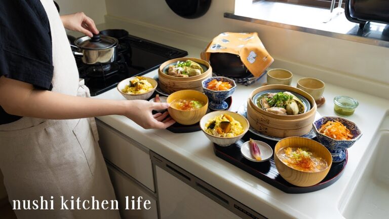 # 123 雨の日も楽しく過ごす台所, 蒸籠ランチと暮らしの秋支度【暮らしと食のvlog】: Cozy Autumn Meals