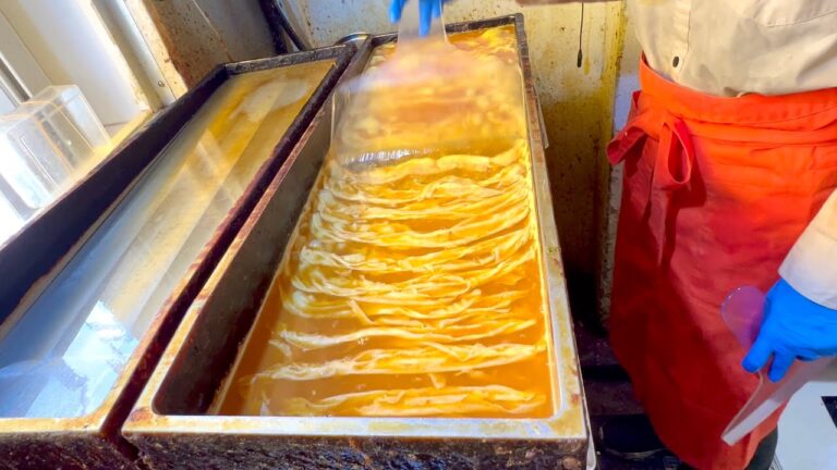 鉄板で焼き上げる玉子焼き！具材たっぷりのだし巻き卵の作り方に密着【はんなりいなり】