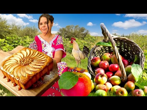 Caramel Apple Cake with Fresh Farm Apples 🍎