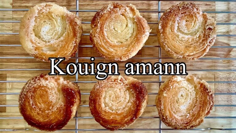 冷凍パイシートで本物に負けない美味しさの「クイニーアマン」の作り方／How to make Kouign amann.