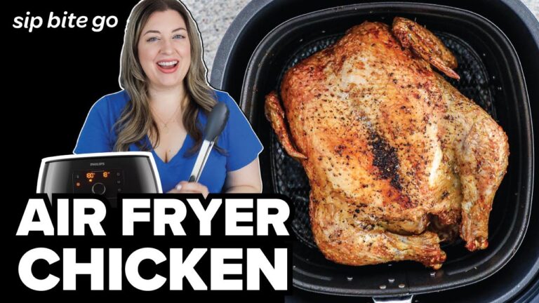 エアフライヤーで作る丸鶏のレシピ（ロティサリースタイル）