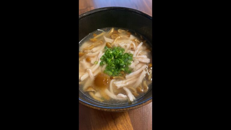 本気で痩せたきゃこれ食っとけ【サラダチキンなめこ汁】#Shorts