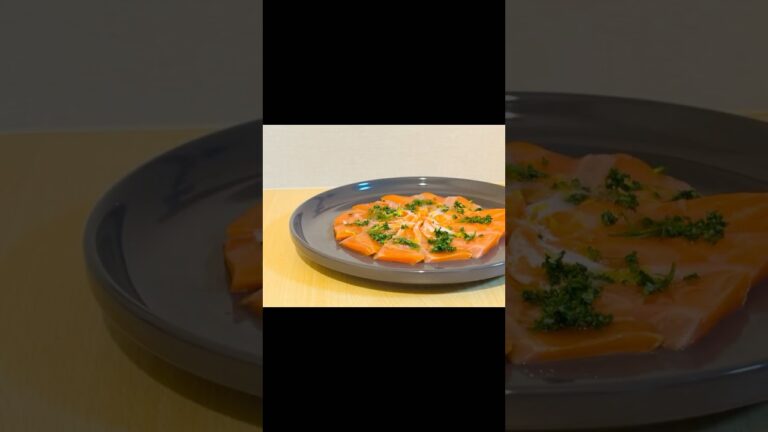 【サーモンのカルパッチョ】Salmon Carpaccio #cooking #レシピ #サーモン #カルパッチョ #おうちごはん #recipe #イタリアン #italian #salmon