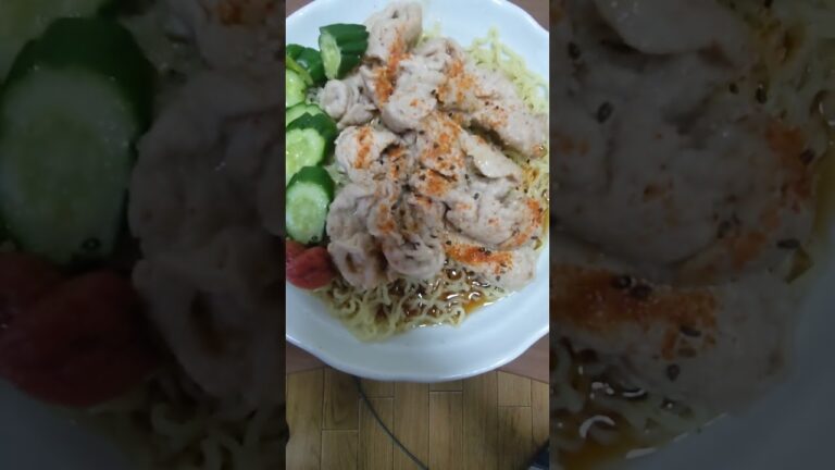 【冷やし中華好き必見！！】肉盛りで食べるまじで美味い一品！！「簡単に作れて今すぐ食べれる！！」