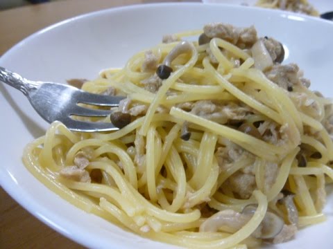 【レシピ】ツナとしめじのクリームパスタ♪