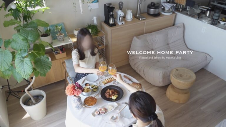 姉が突然やってきた！小さなおもてなしインテリアと簡単なパーティレシピ🥂
