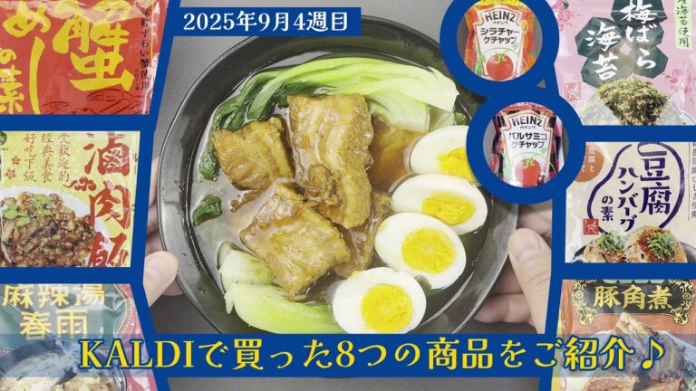 【KALDI】カルディで購入した8つの商品をご紹介していきます 2025年9月4週目【お買い物】