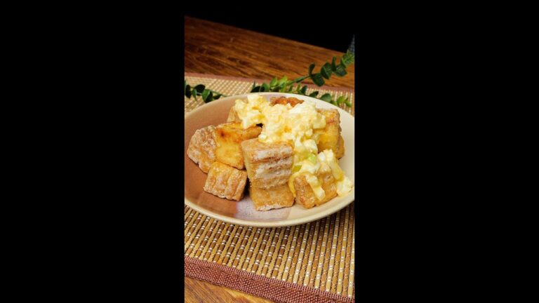 【揚げないかららくちん！】サクふわ厚揚げとタルタルソースの相性抜群！玉ねぎの食感が楽しい！タルタル厚揚げ / Atsuage with Tartar Sauce