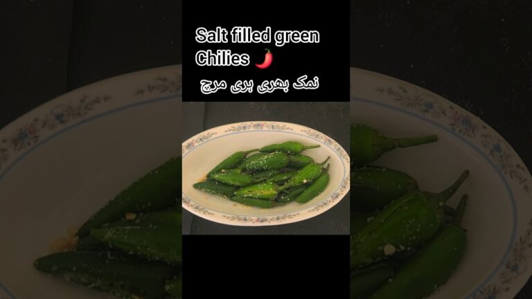 JUST 2 INGREDIENTS-GREEN CHILIES & SALT ✨️/ Hina's Kitchen.