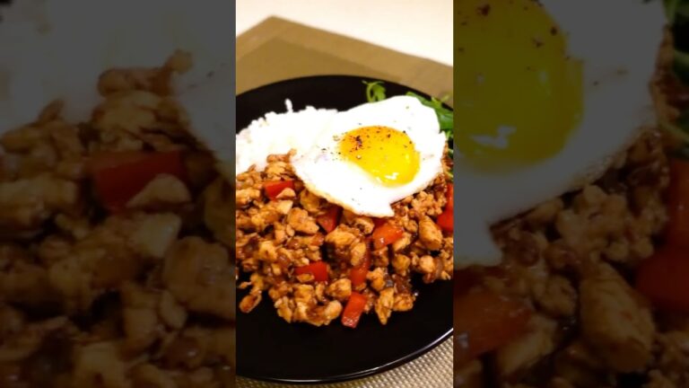 ダイエット・トレーニー向き【胸肉ガパオライス風】 #簡単レシピ