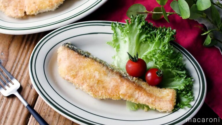 【鮭マヨパン粉焼き】フライパンでサクサク！揚げないから簡単♪